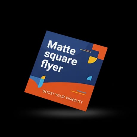 Flyer carré mat