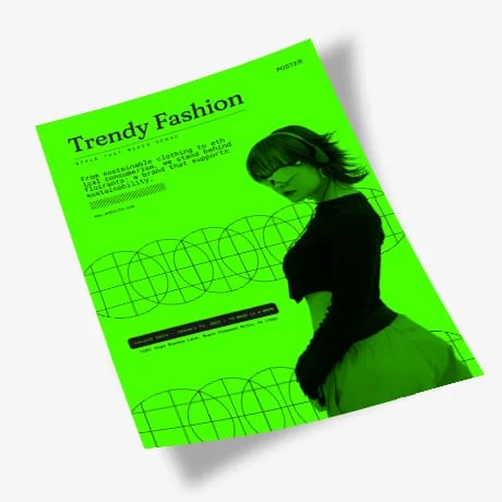 Affiches papier fluo