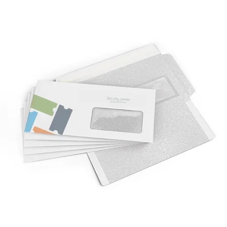 Enveloppes partiellement imprimées avec design sobre et professionnel