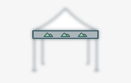 Bannière de bordure de toit séparée