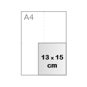13 x 15 cm