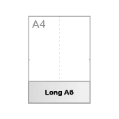 Format long A6 (7,4 x 21 cm)