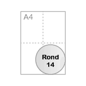 Ronde diameter 14 cm