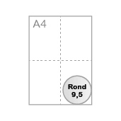 Rond diamètre 9,5 cm