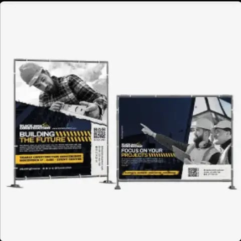Commande en ligne de bâches publicitaires sur mesure avec impression et livraison en 24h